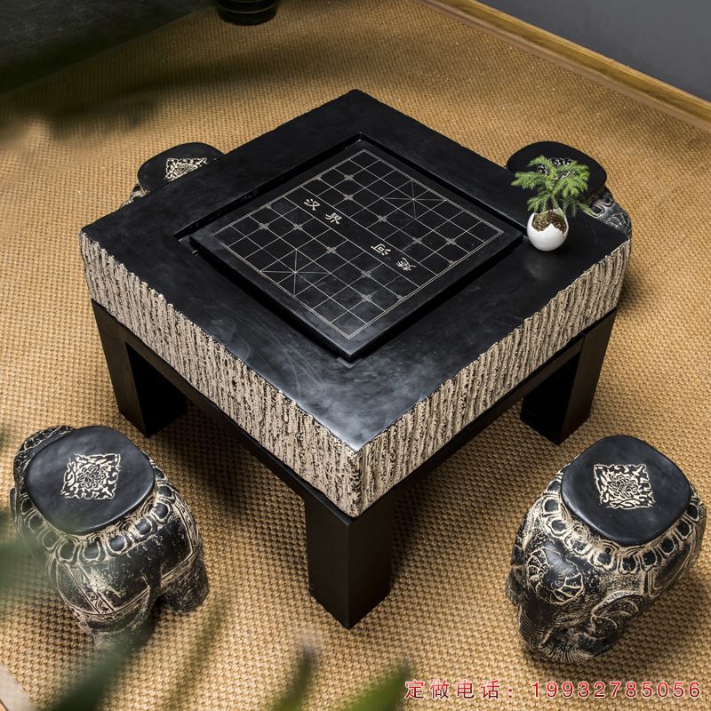 公园棋盘景观石雕（1）